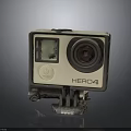GoPro HERO4 Action Camera With Mount And Display Screen For Outdoor Activities